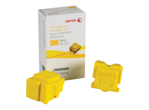 Xerox voks 2 x gul - 2200 sider til ColorQube 8570, 8570DN, 8570DT, 8570N 
